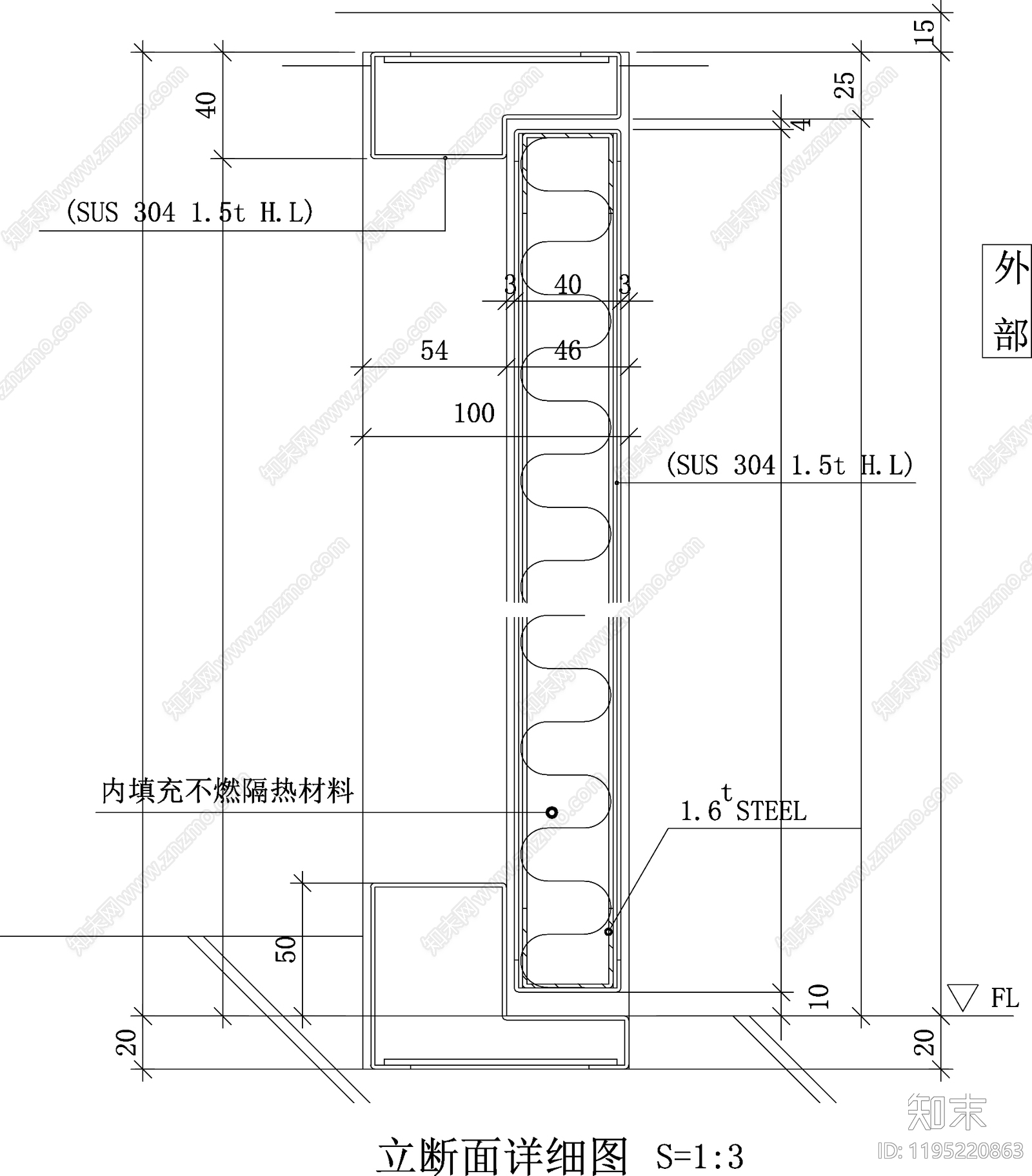 现代门cad施工图下载【ID:1195220863】