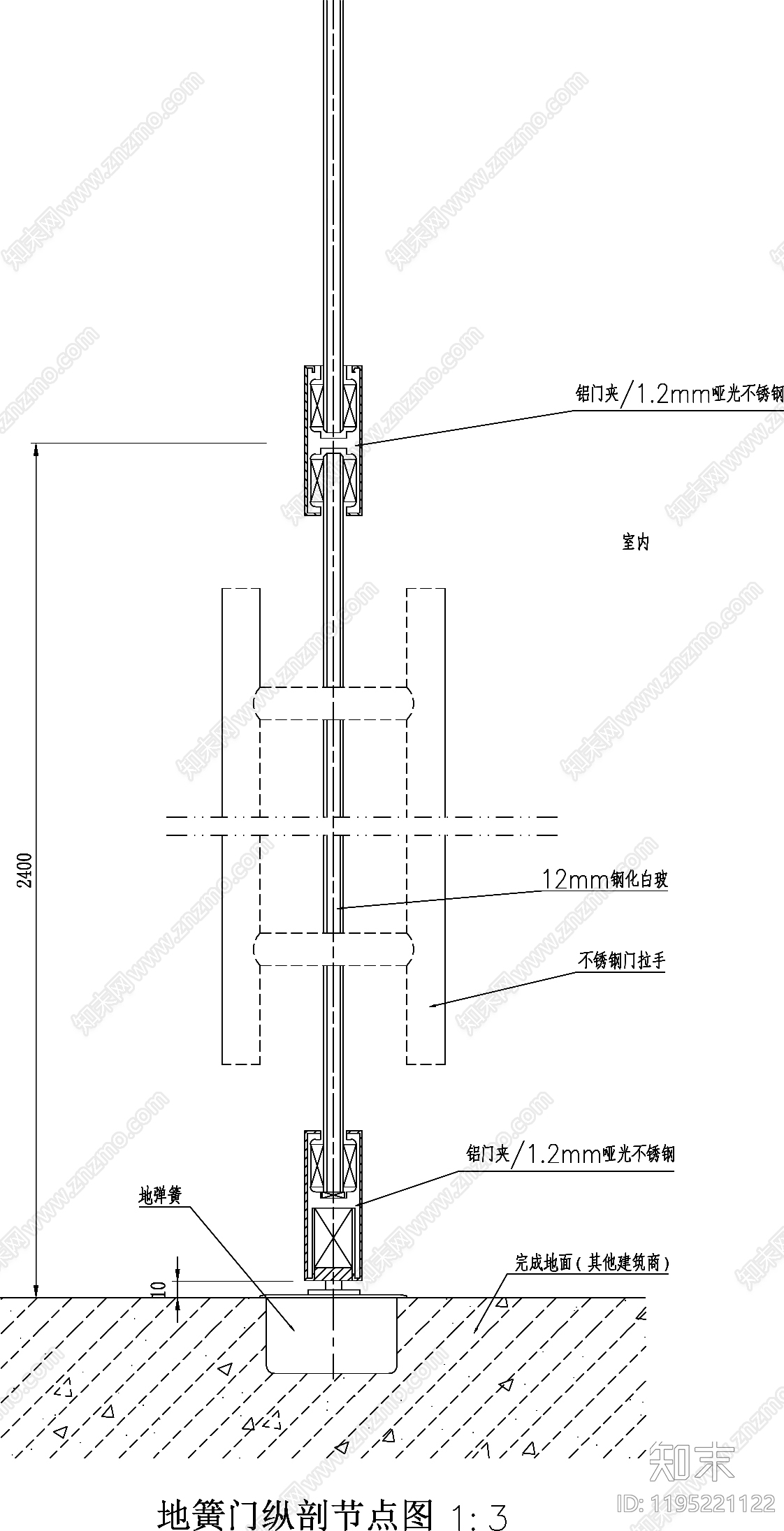 现代门cad施工图下载【ID:1195221122】