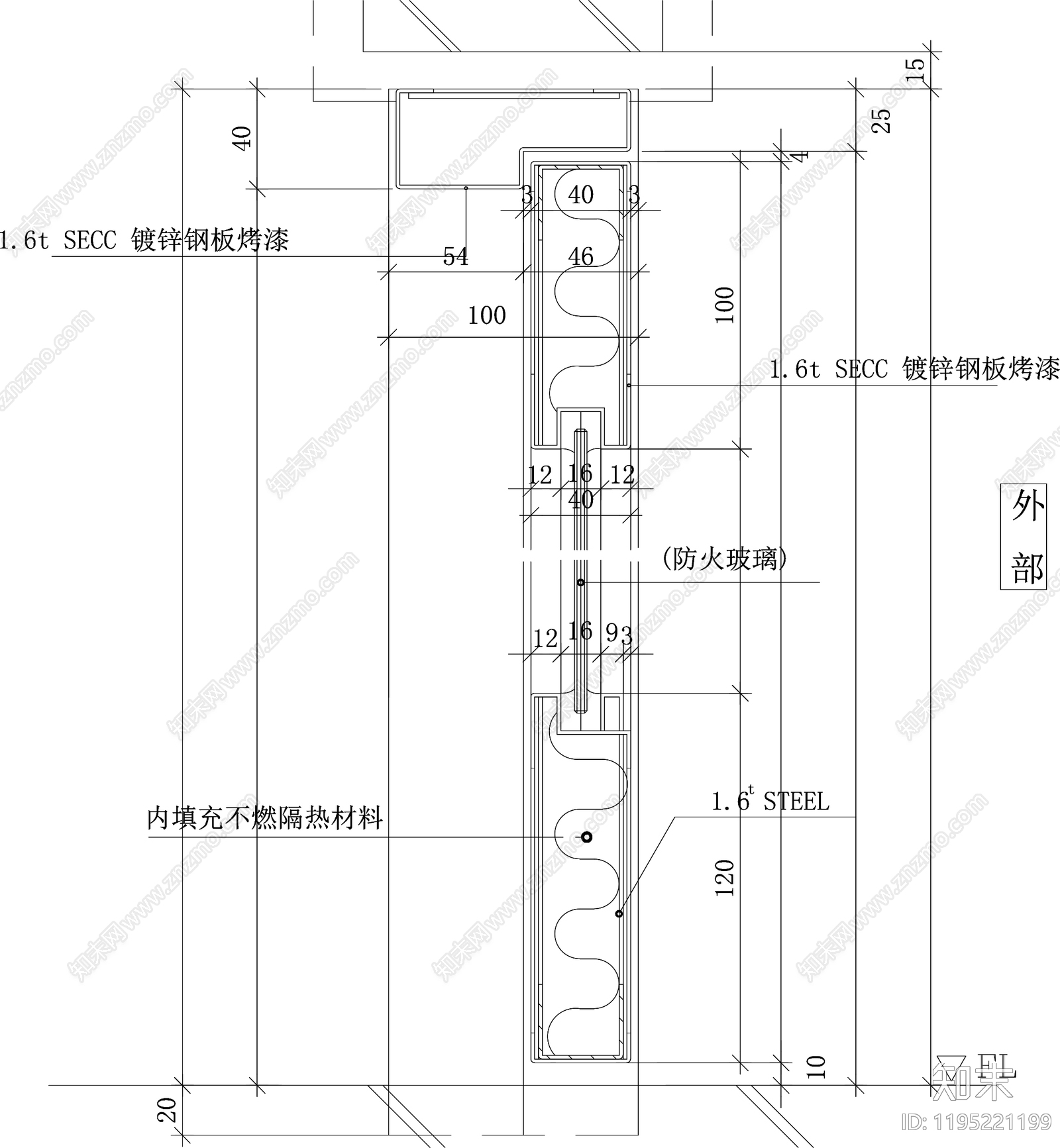 现代门cad施工图下载【ID:1195221199】