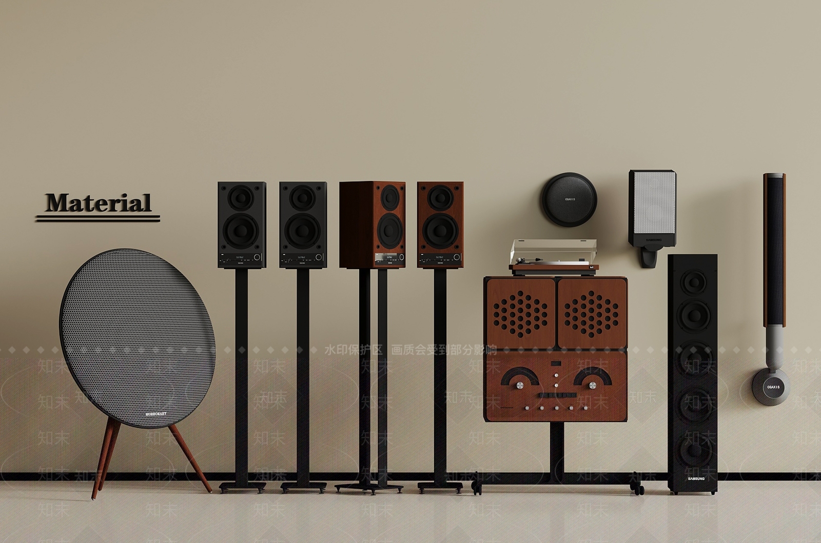 音响3D模型下载【ID:1195221877】