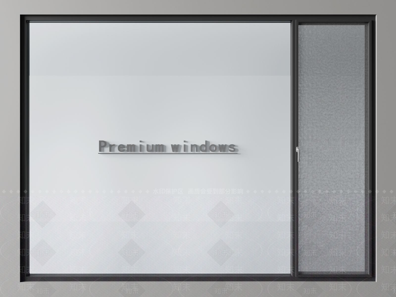 现代平开窗SU模型下载【ID:1195222234】