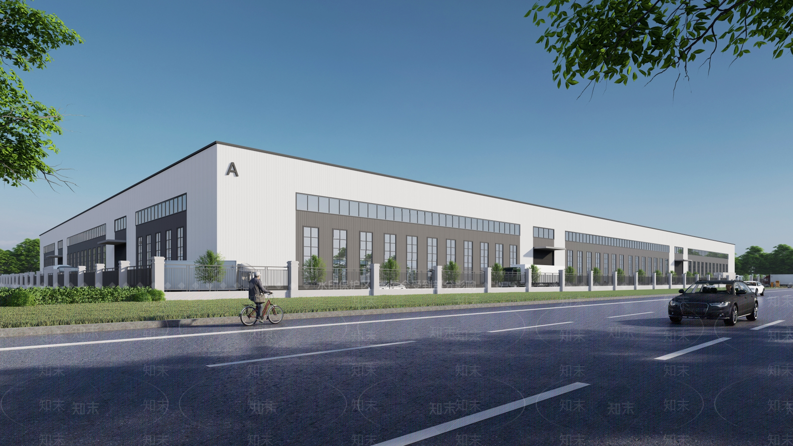 现代厂房SU模型下载【ID:1195222993】