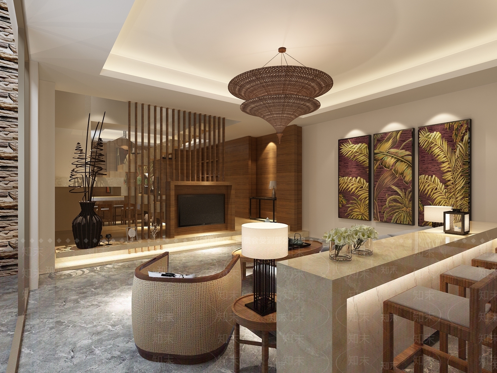 现代其他娱乐空间3D模型下载【ID:1195224096】