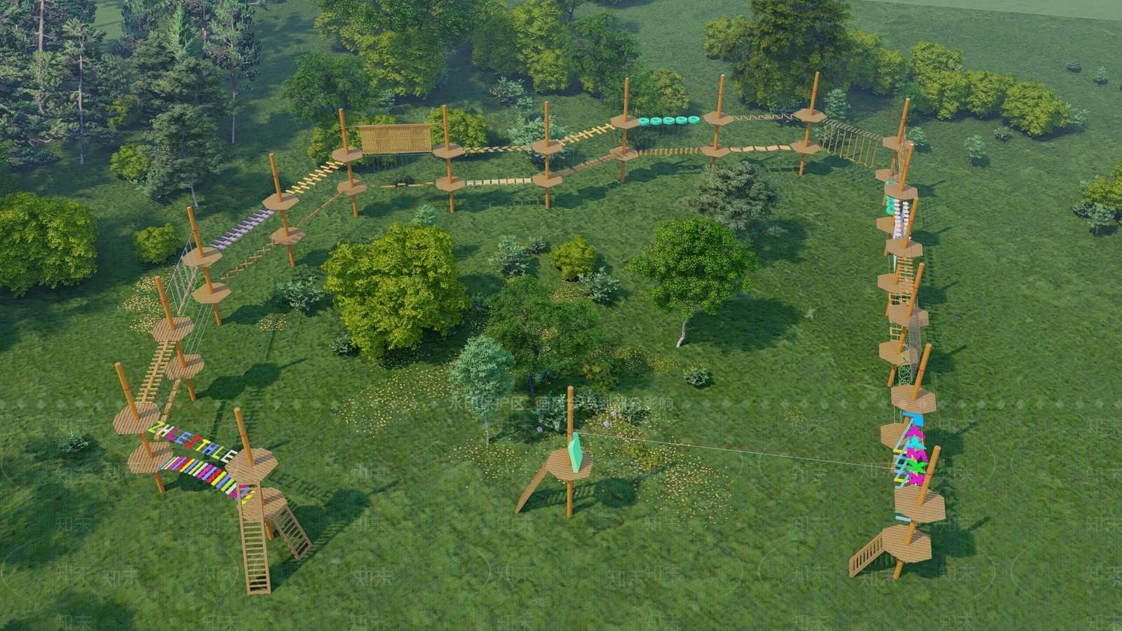 游乐设施SU模型下载【ID:1195238210】