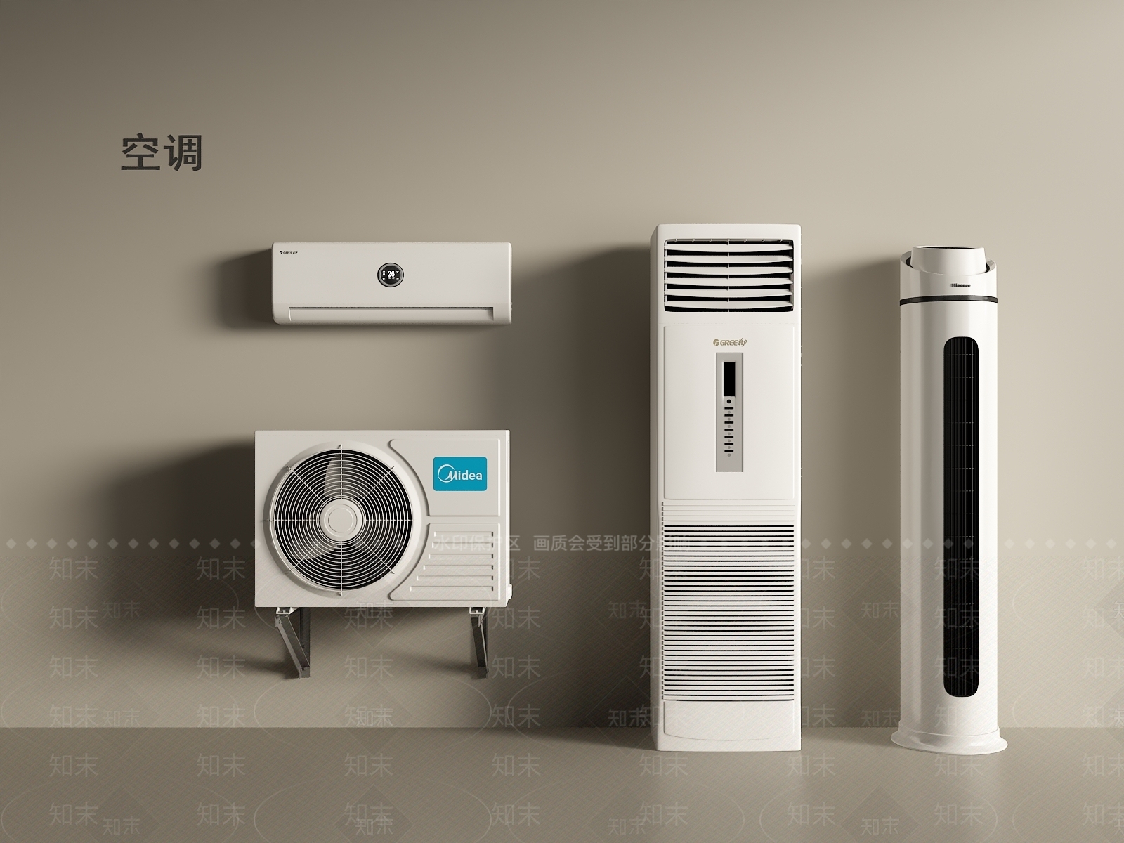 空调SU模型下载【ID:1195238468】