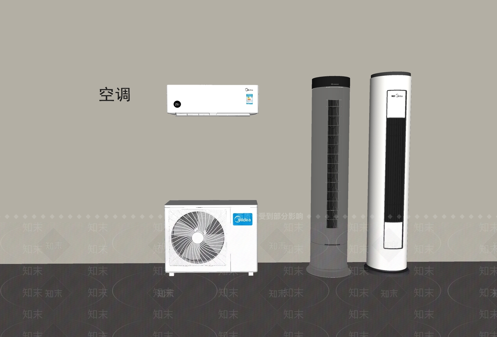 空调SU模型下载【ID:1195238414】