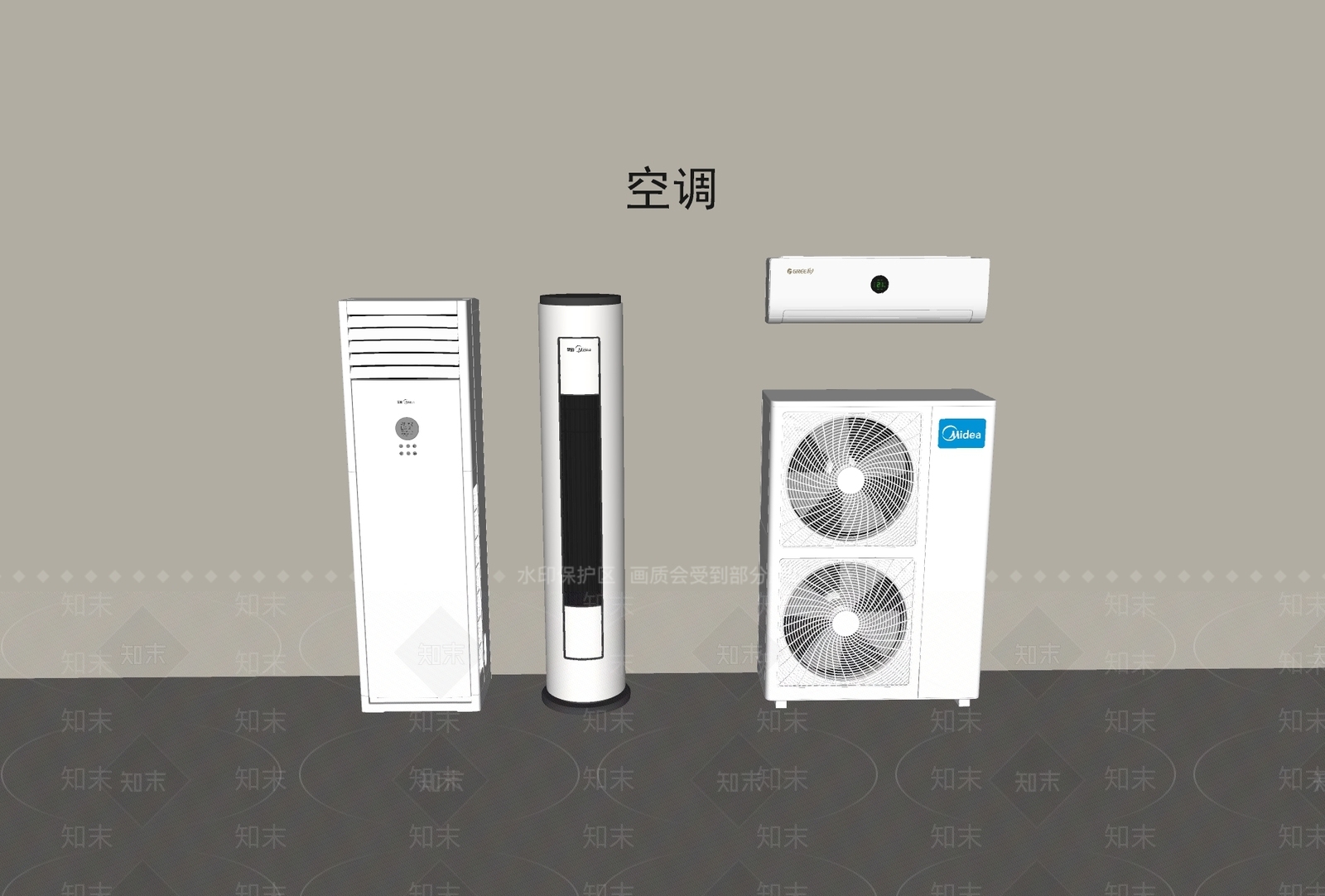 空调SU模型下载【ID:1195238572】
