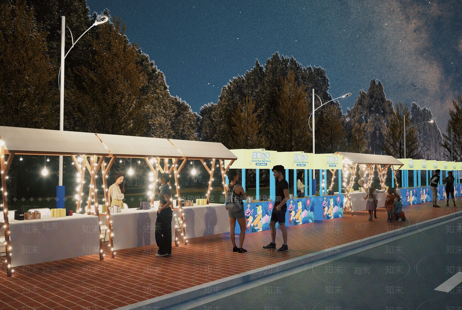 现代集市SU模型下载【ID:1195240838】