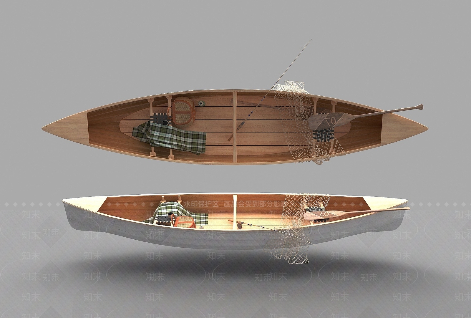 现代风格小船3D模型下载【ID:1195247005】