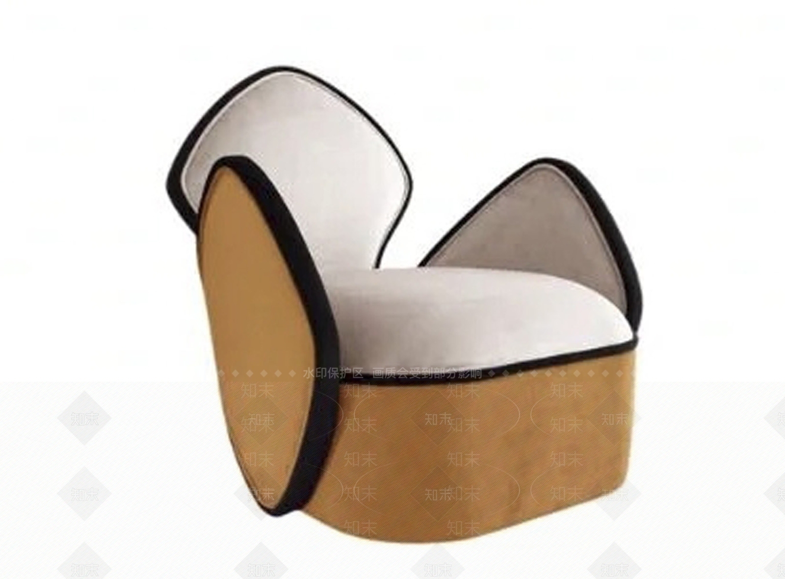 现代休闲椅3D模型下载【ID:1195248539】