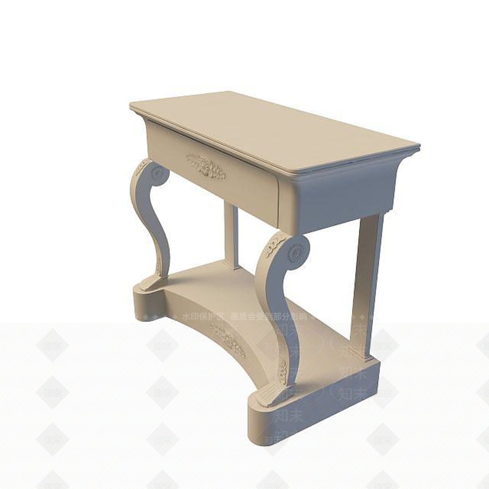 欧式古典欧式边几3D模型下载【ID:1195249102】