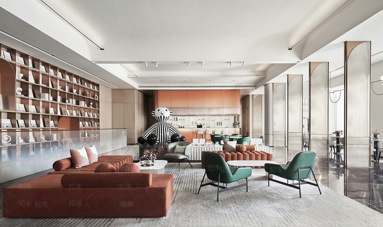 售楼部大堂楼盘展示区3D模型下载【ID:1195249442】