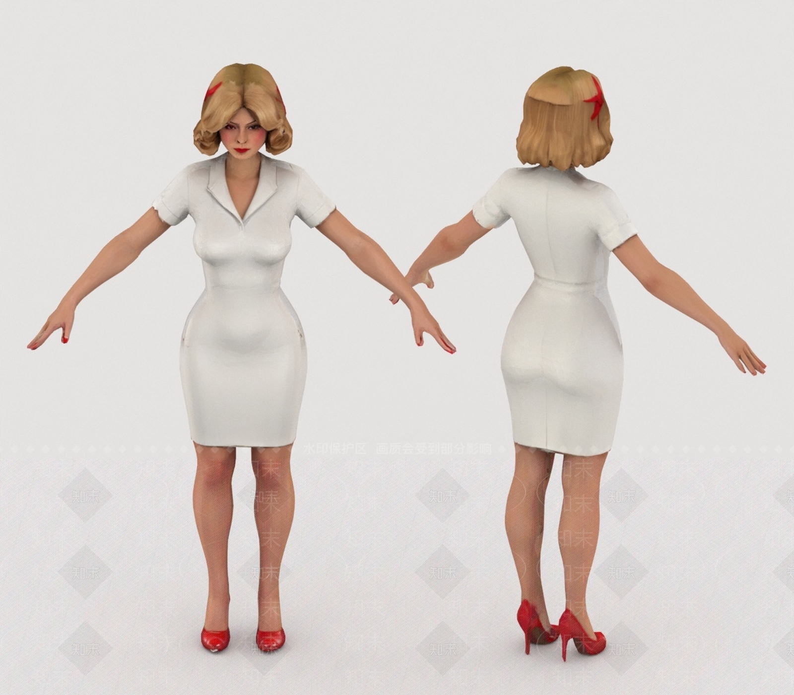 女人3D模型下载【ID:1195251487】