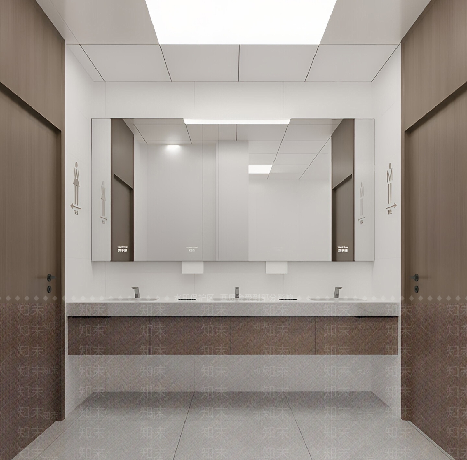 现代公共卫生间SU模型下载【ID:1195252565】