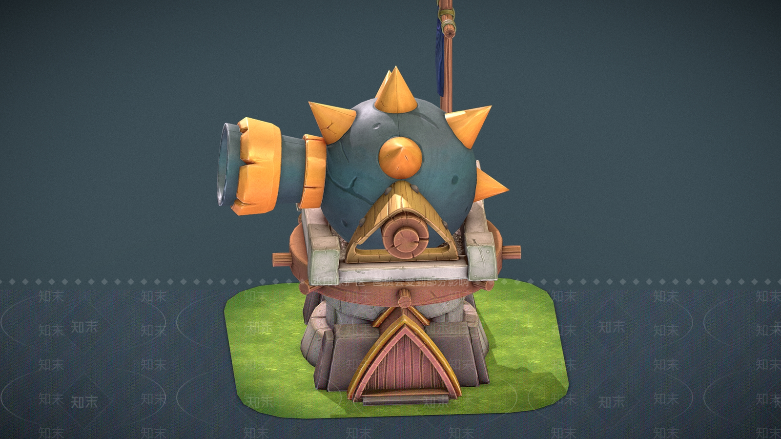 现代艺术风格建筑3D模型下载【ID:1195255787】