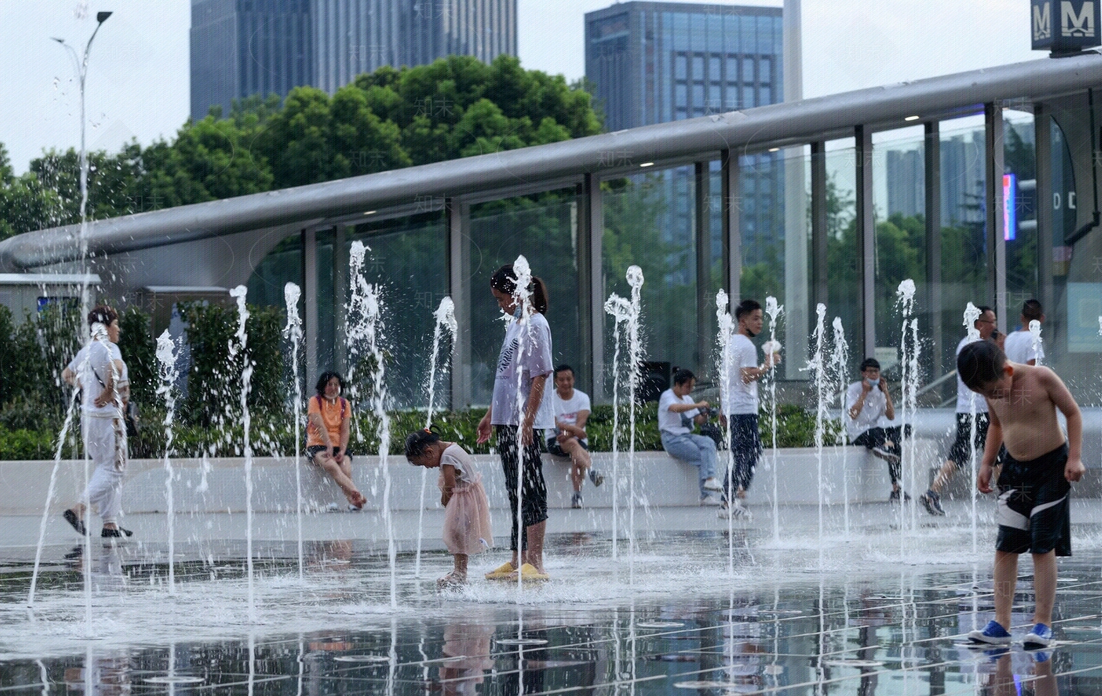 现代城市外景贴图下载【ID:1195256895】