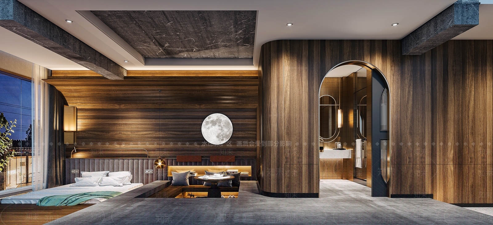 现代酒店客房套间旅馆3D模型下载【ID:1195257006】