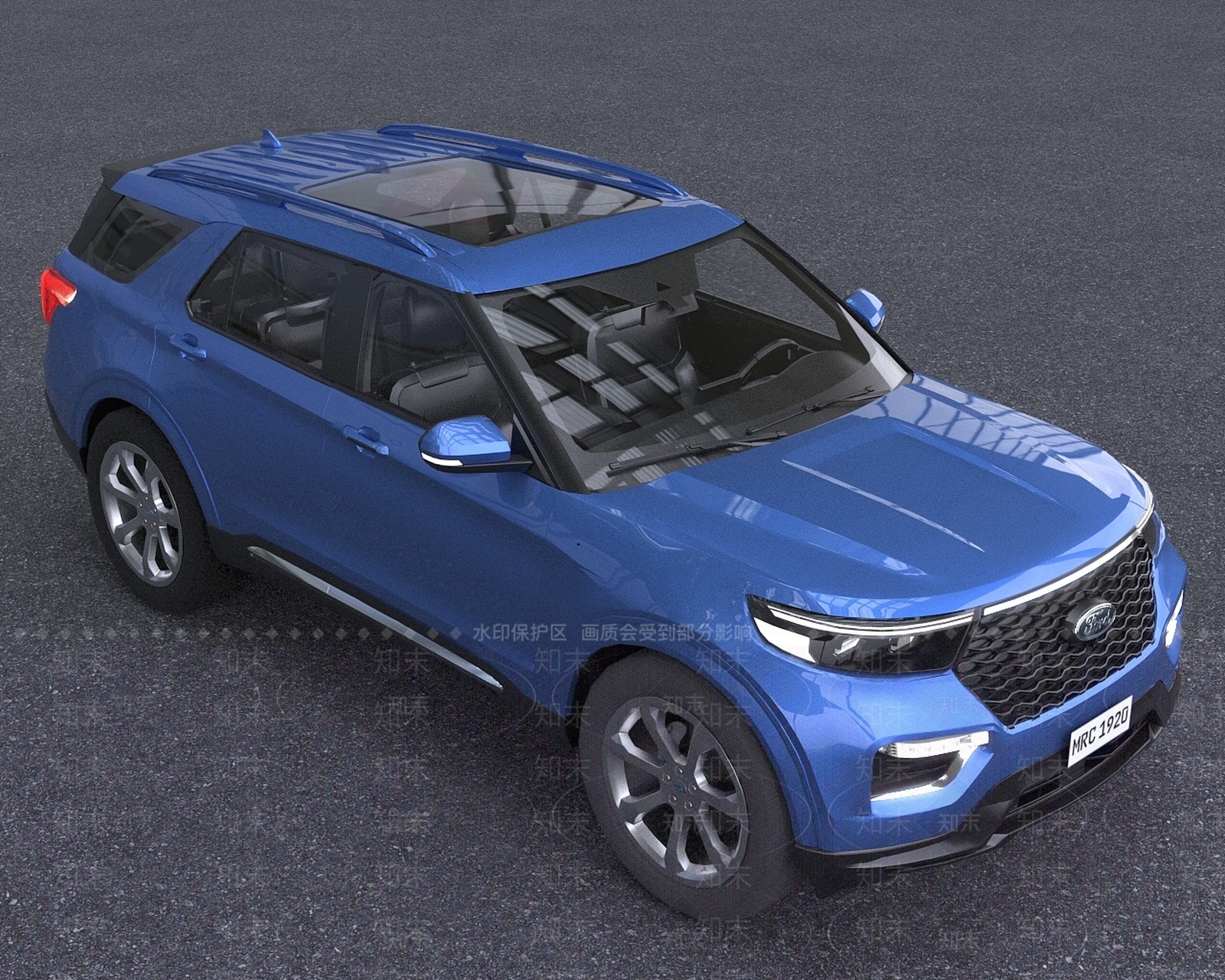 现代长安福特探索者SUV汽车3D模型下载【ID:1195257839】