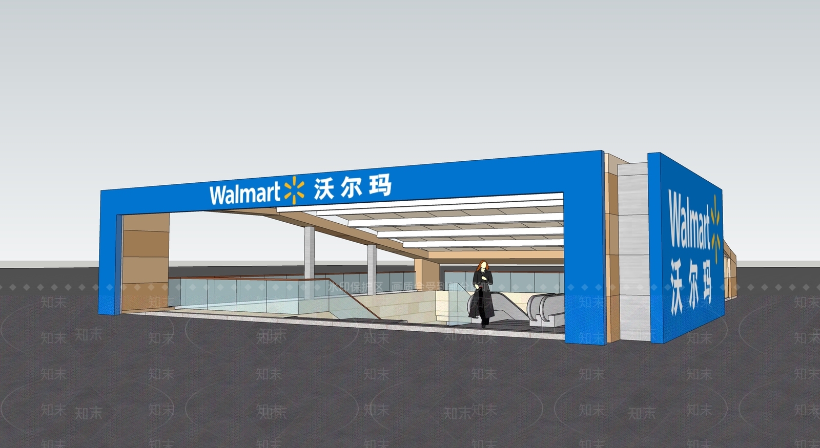 现代入口大门SU模型下载【ID:1195258087】