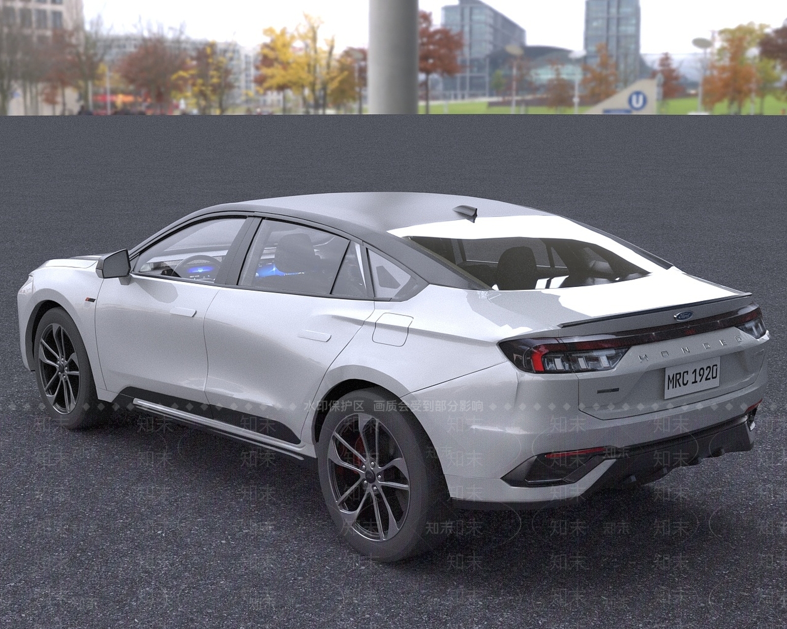 现代长安福特蒙迪欧新能源汽车3D模型下载【ID:1195258130】