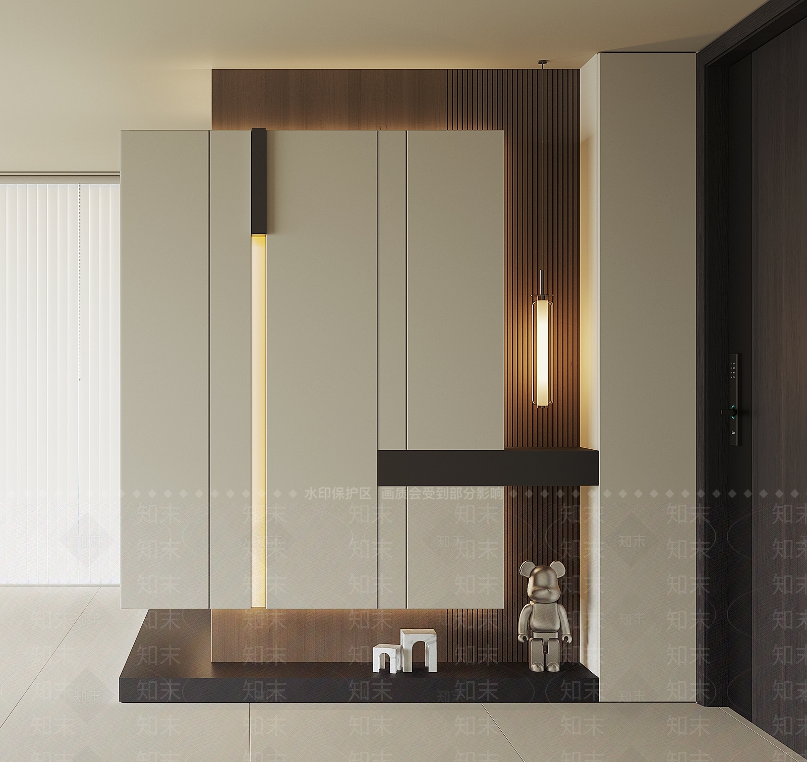 现代鞋柜3D模型下载【ID:1195258517】