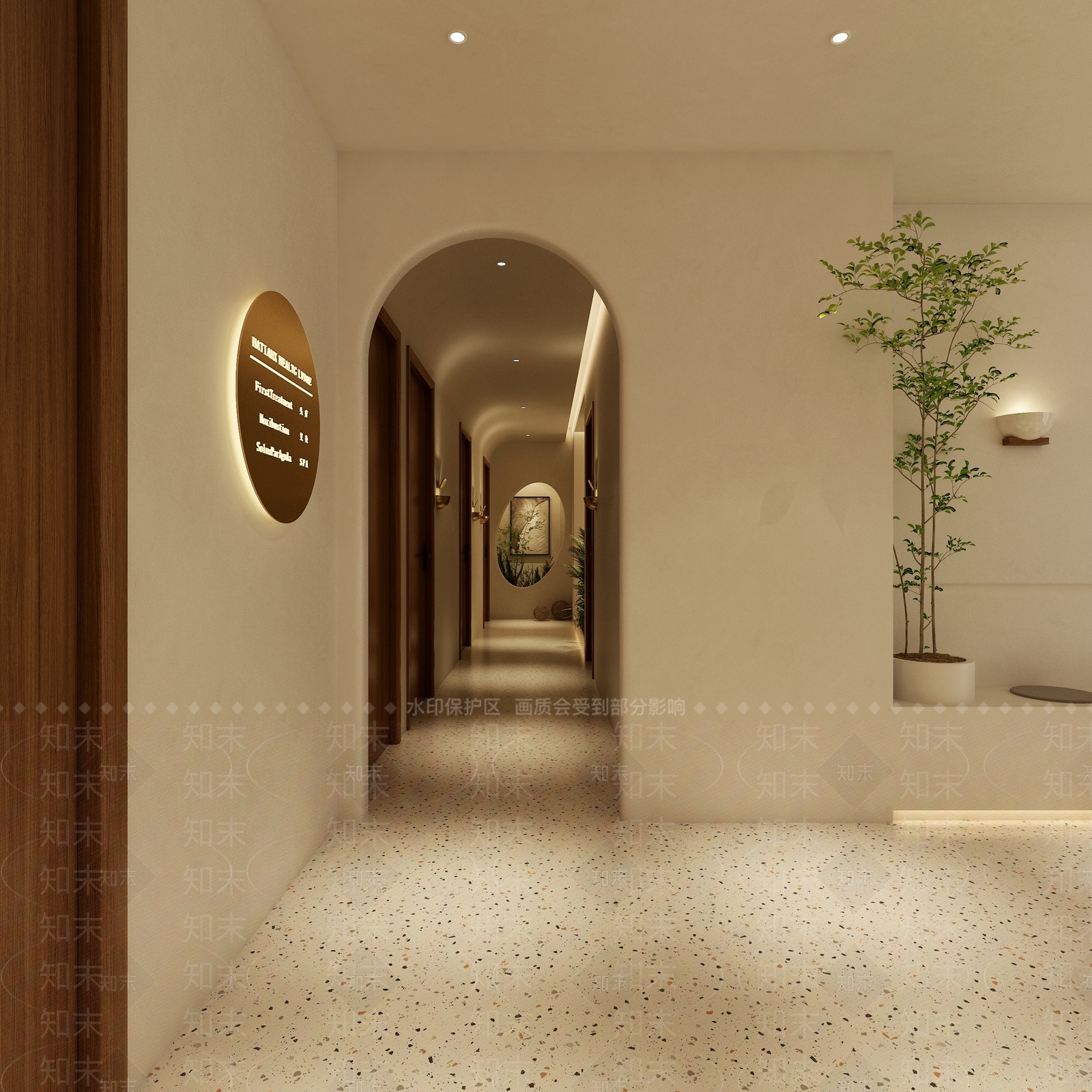 侘寂奶油美容院3D模型下载【ID:1195258915】
