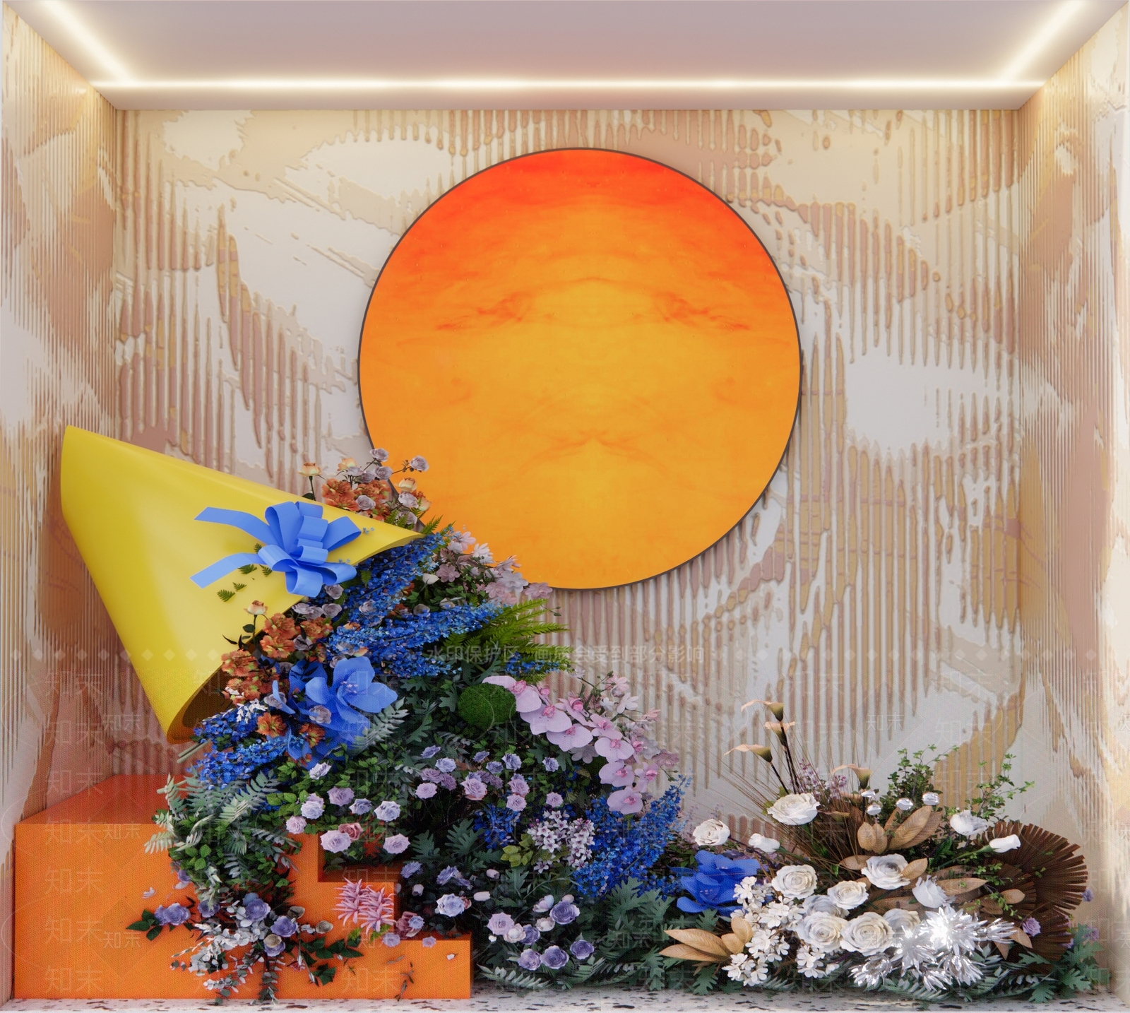 现代花店SU模型下载【ID:1195259447】
