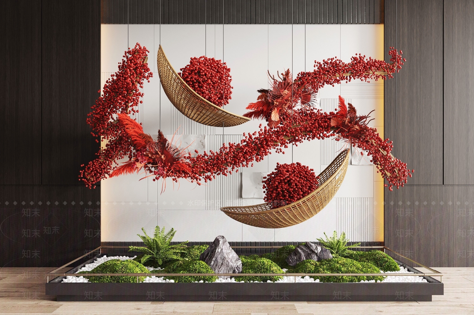 现代室内景观3D模型下载【ID:1195260772】