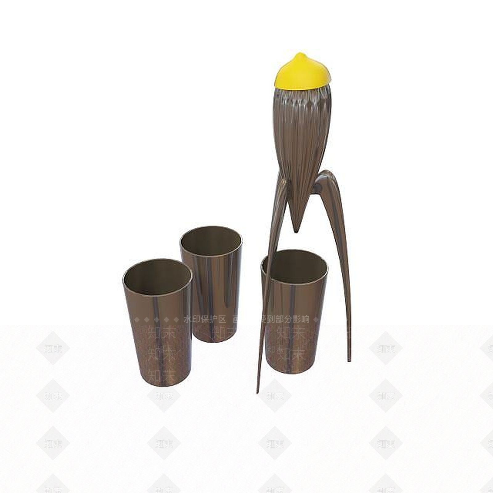 现代厨房用具3D模型下载【ID:1195261695】