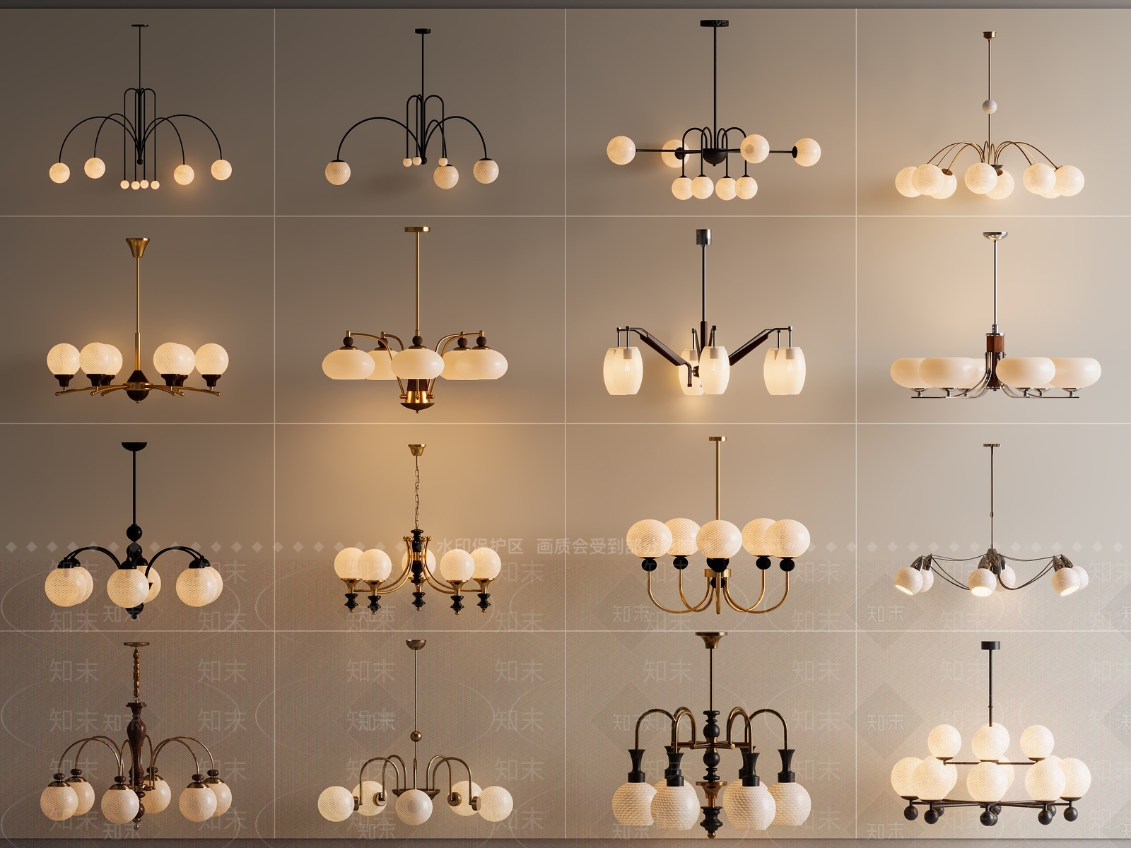 法式中古吊灯3D模型下载【ID:1195264081】