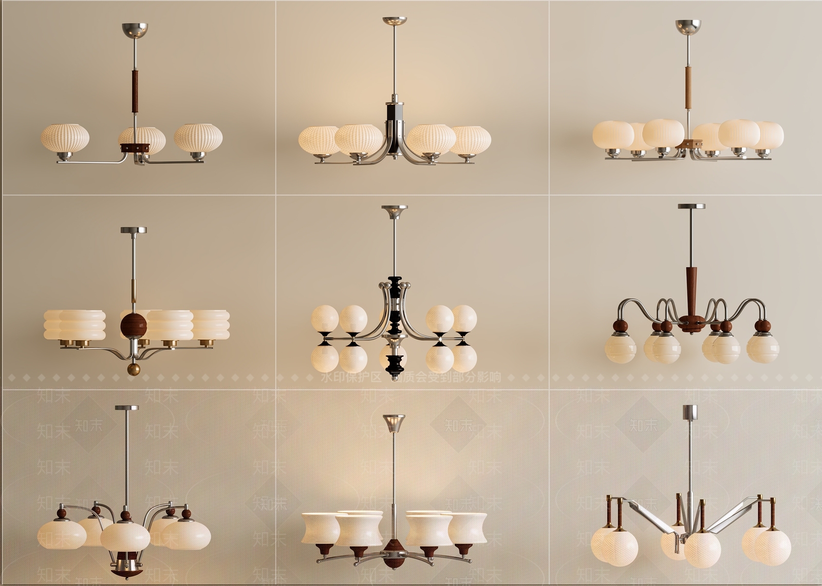 法式中古卧室吊灯3D模型下载【ID:1195264231】