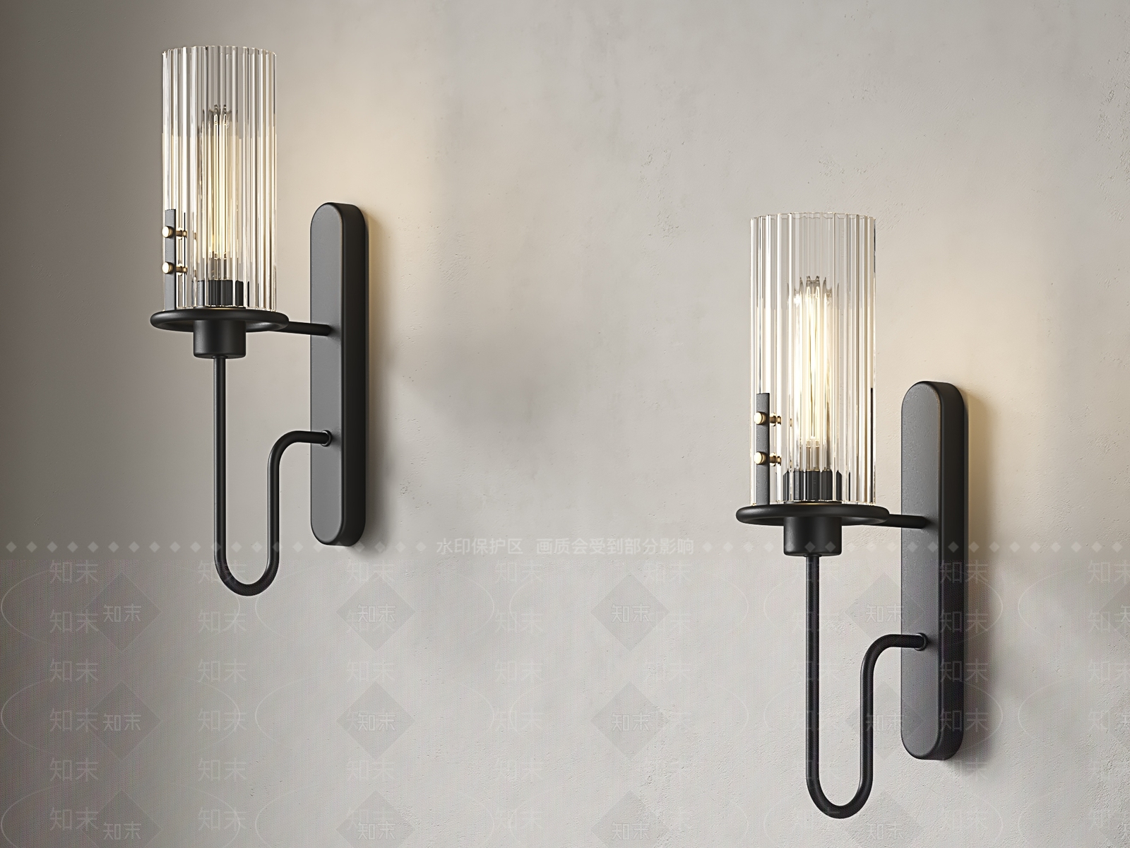 复古工业壁灯SU模型下载【ID:1195264708】