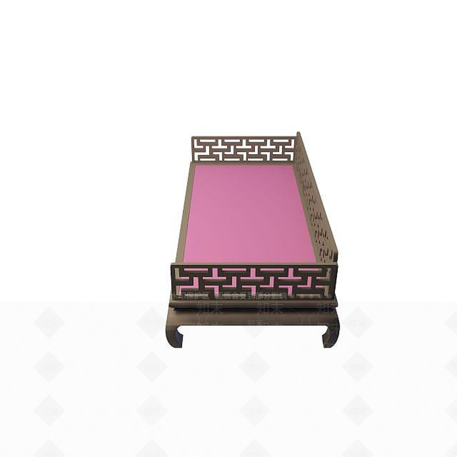 现代明式罗汉床3D模型下载【ID:1195265351】