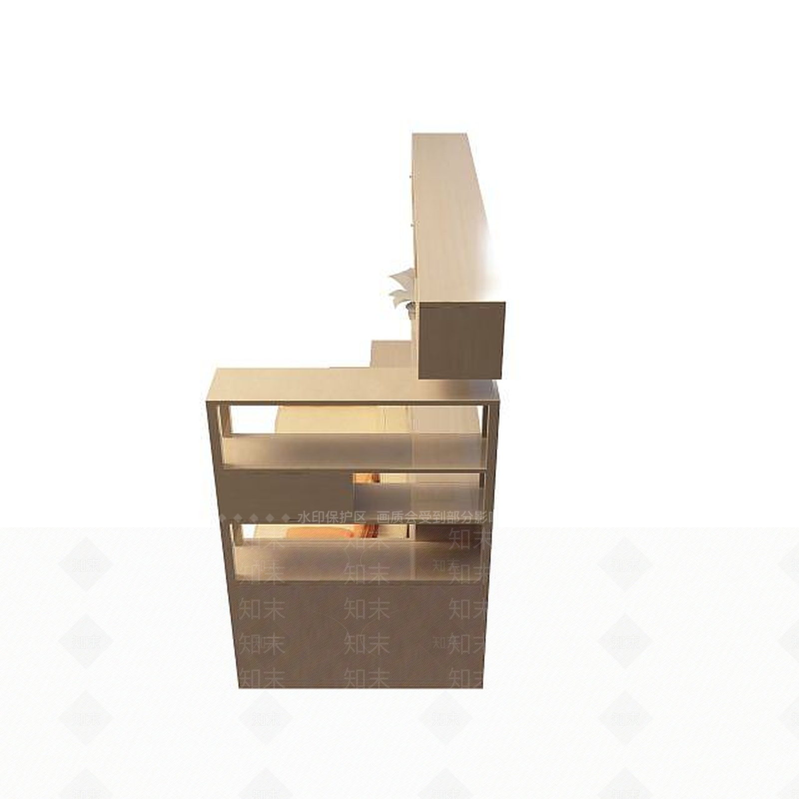 现代多功能床3D模型下载【ID:1195265318】