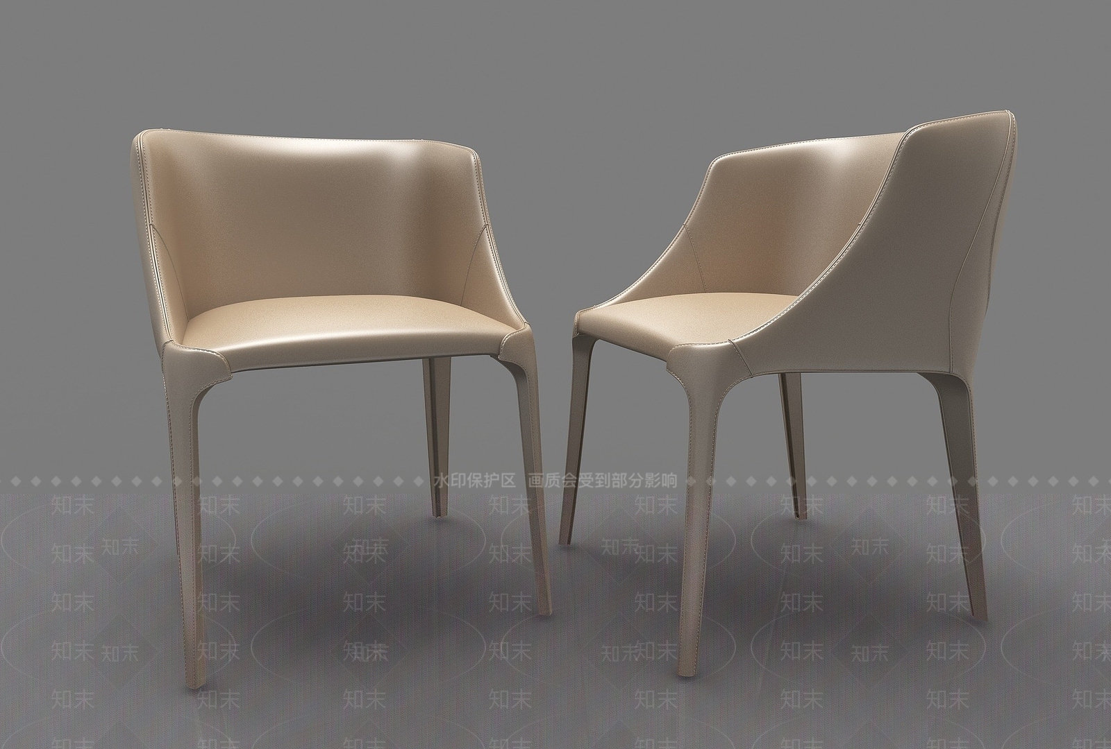现代风格椅子3D模型下载【ID:1195266090】