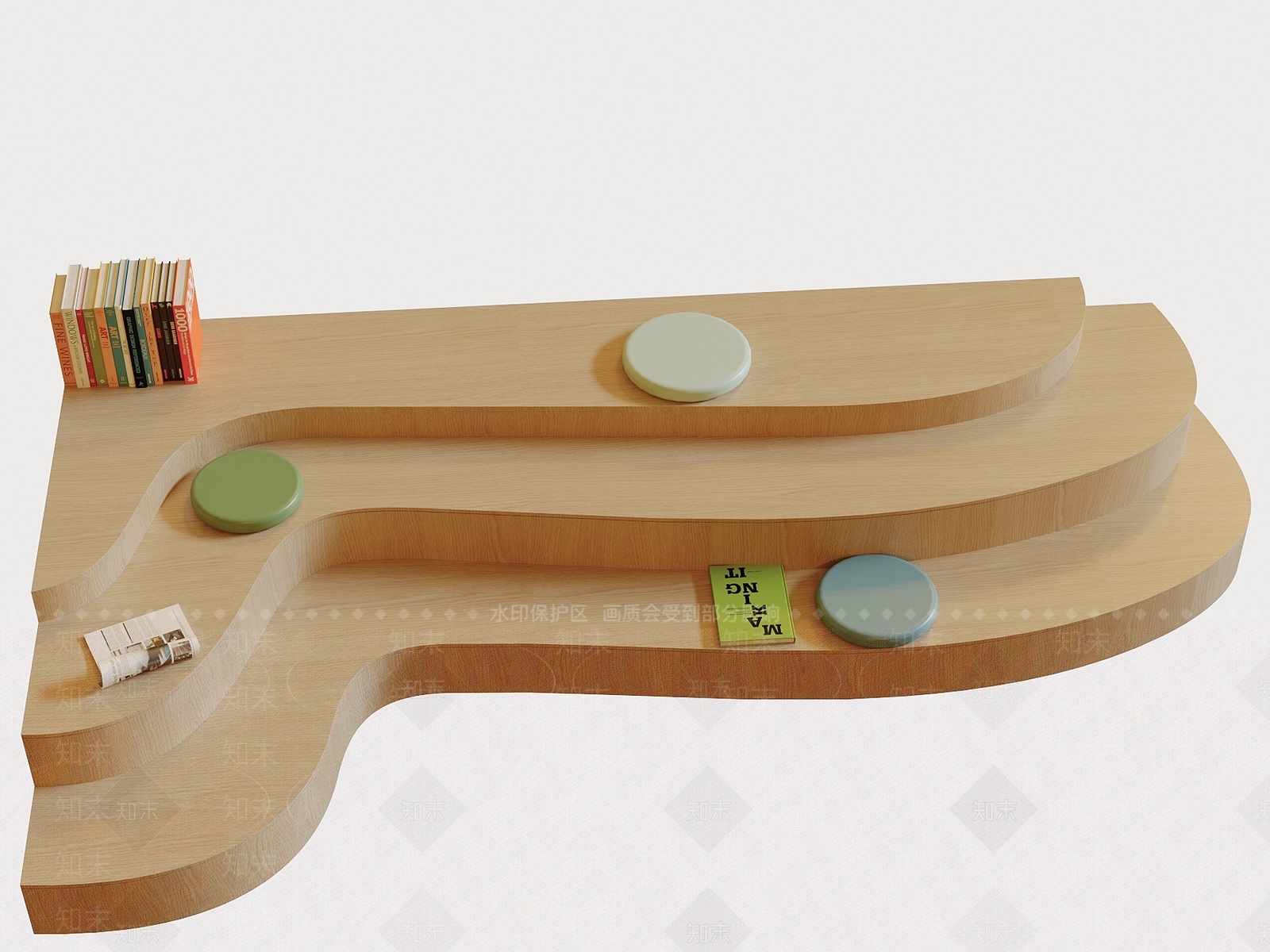 现代极简楼梯柜3D模型下载【ID:1195267080】