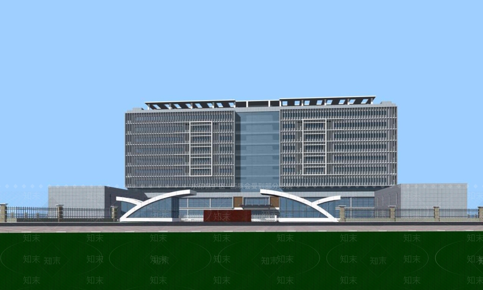 现代厂房3D模型下载【ID:1195267582】