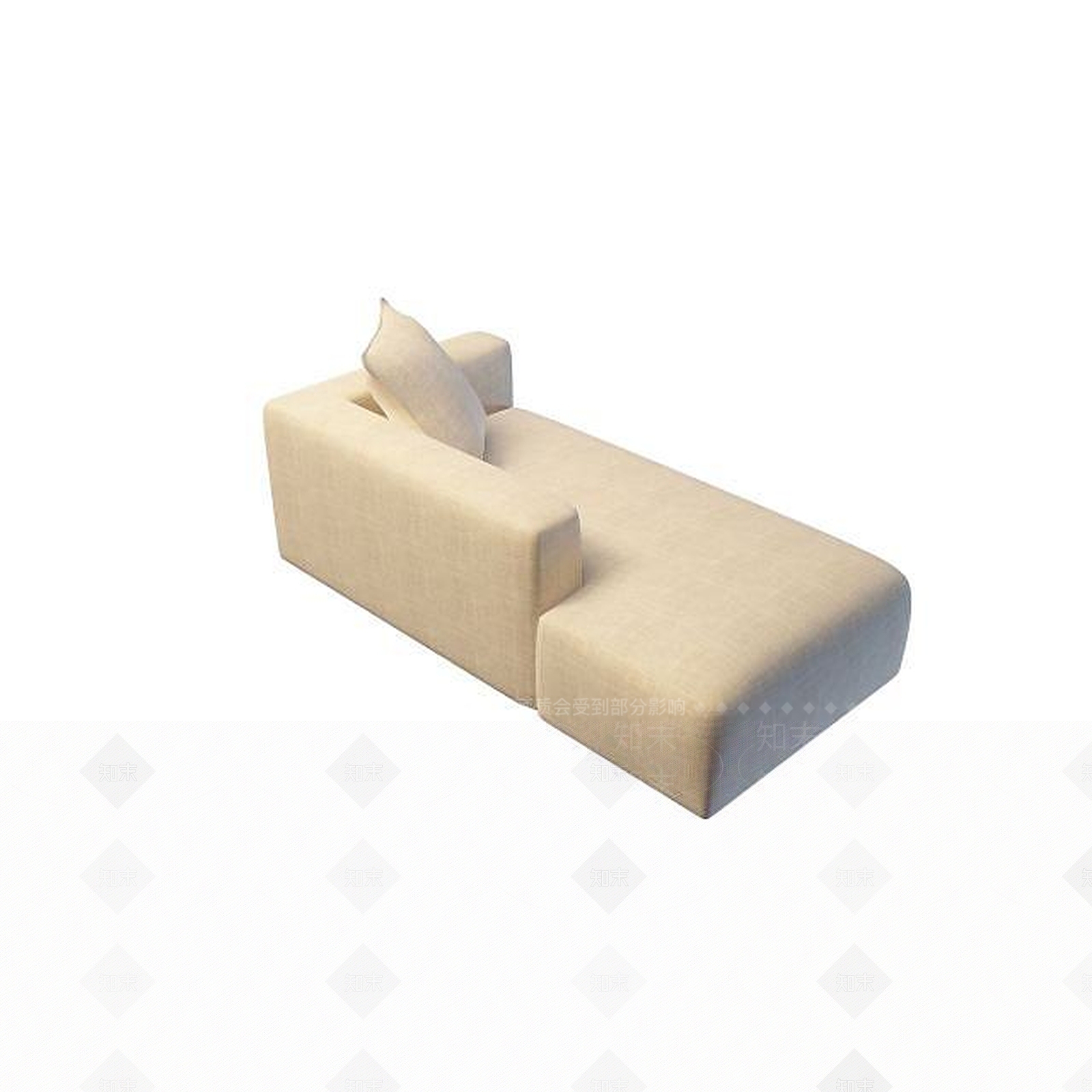 现代贵妃塌3D模型下载【ID:1195271036】