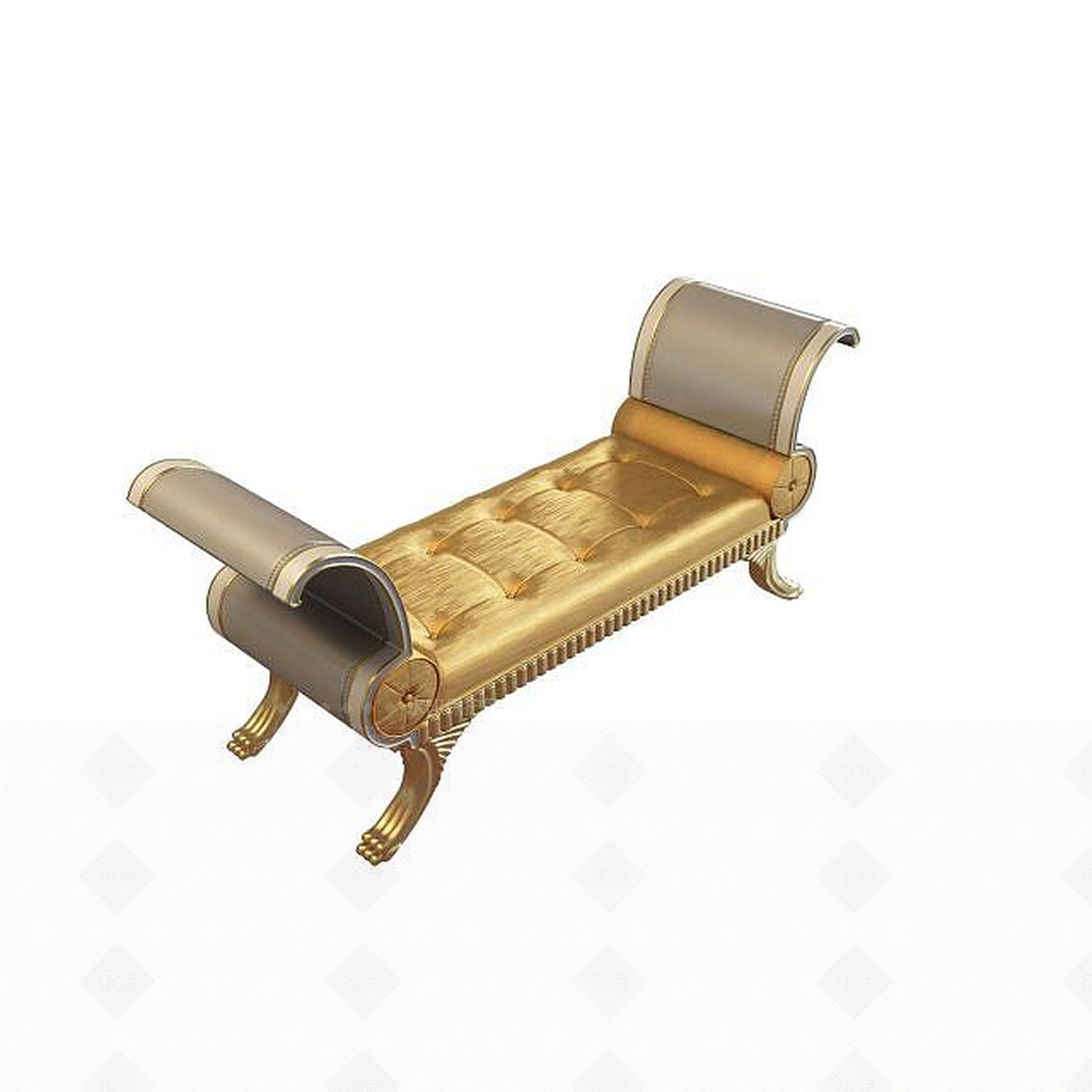 现代贵妃塌3D模型下载【ID:1195273563】