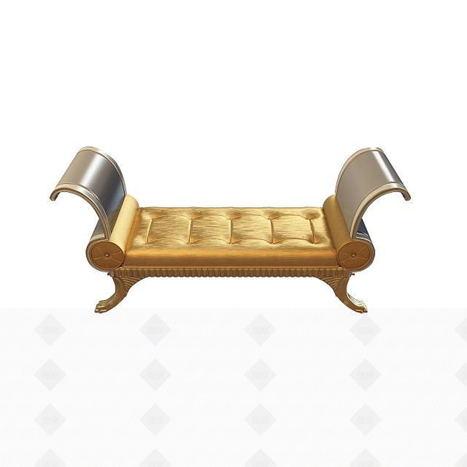 现代贵妃塌3D模型下载【ID:1195273563】