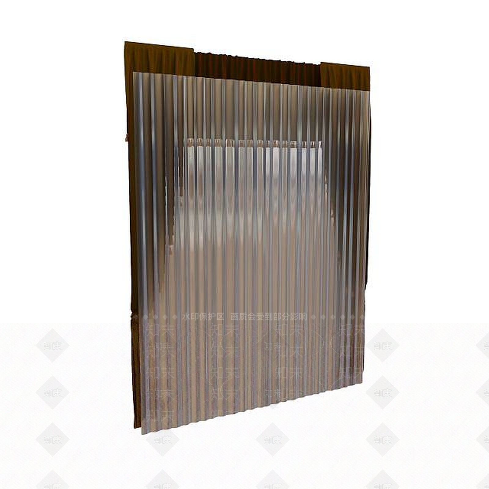 现代风格窗帘3D模型下载【ID:1195273662】