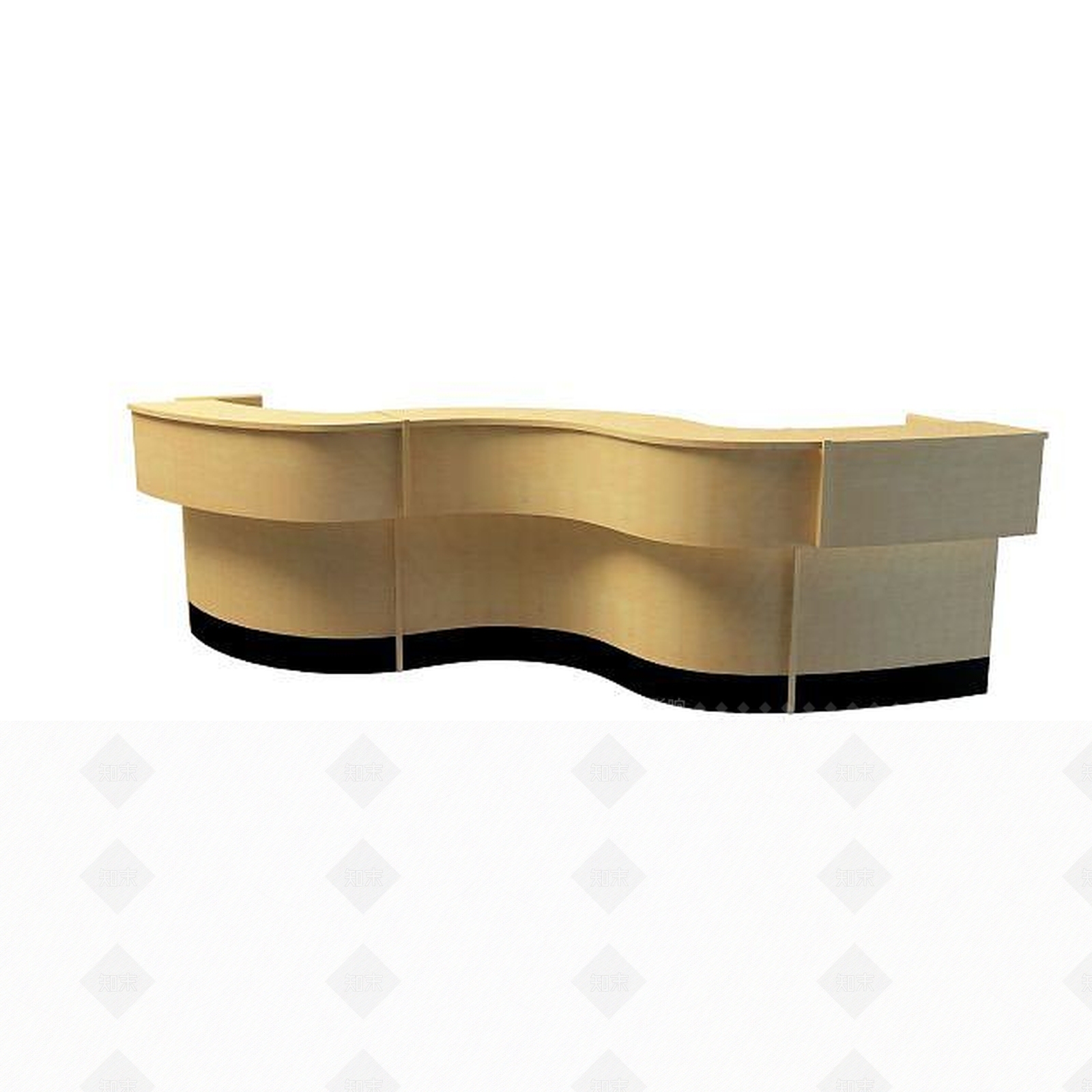 现代接待台3D模型下载【ID:1195273734】