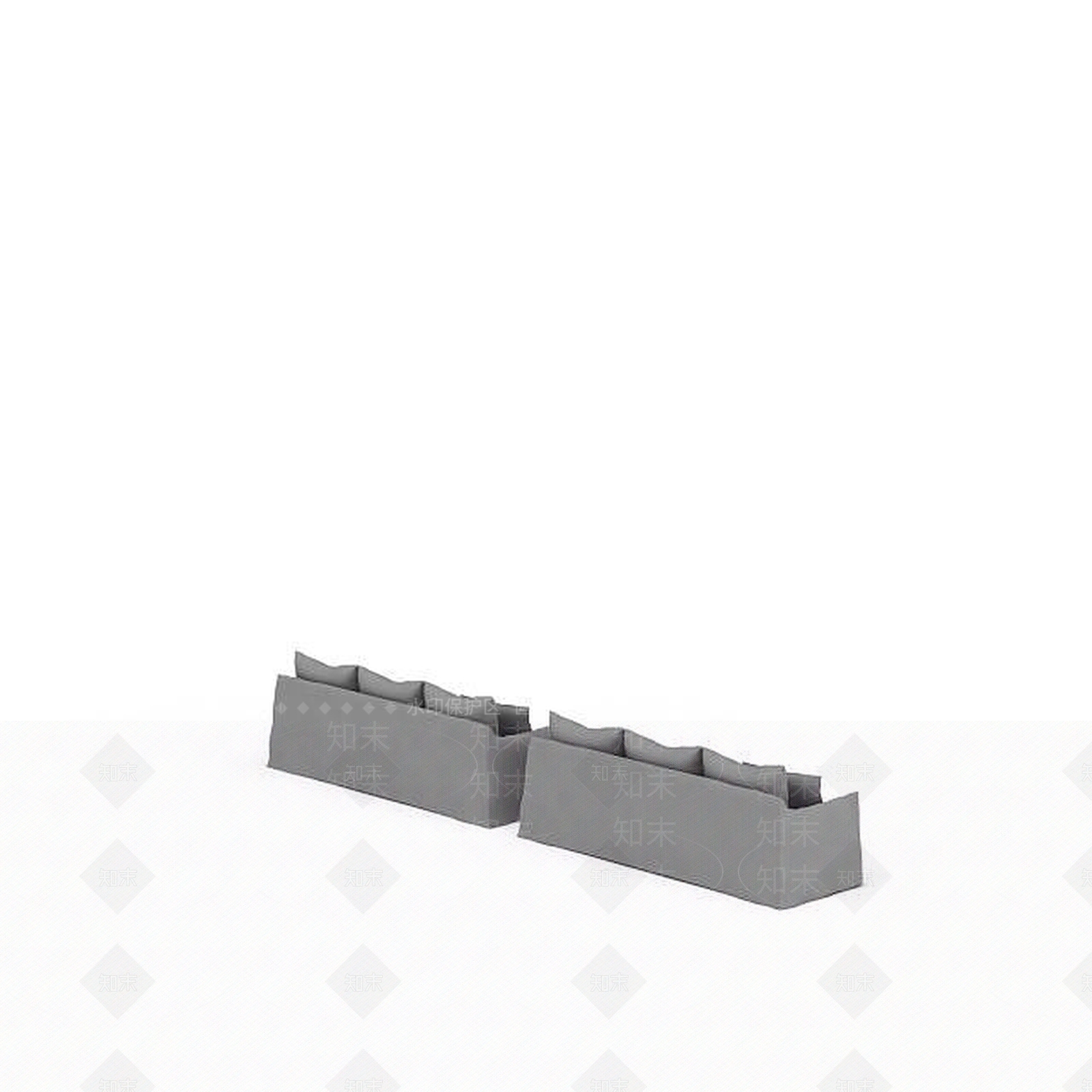 现代双人沙发3D模型下载【ID:1198910159】