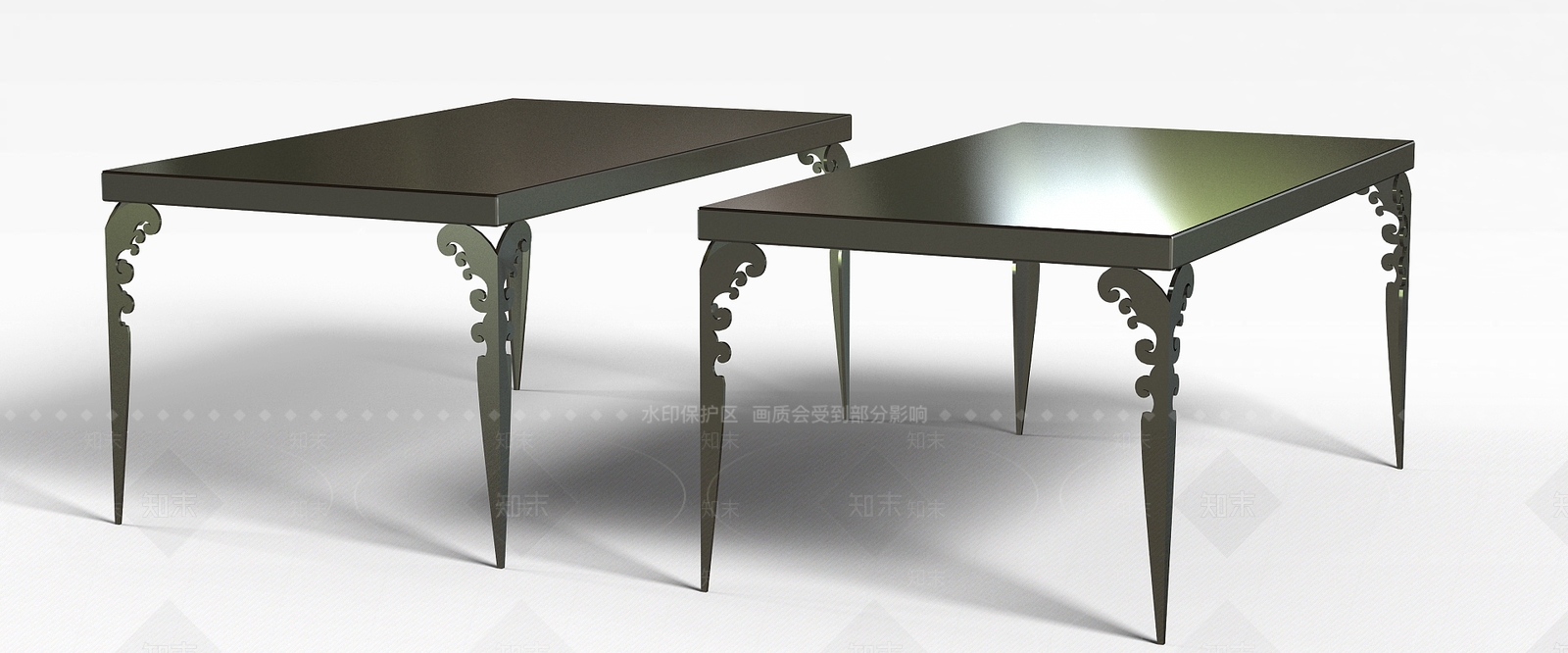 现代书桌3D模型下载【ID:1198910146】