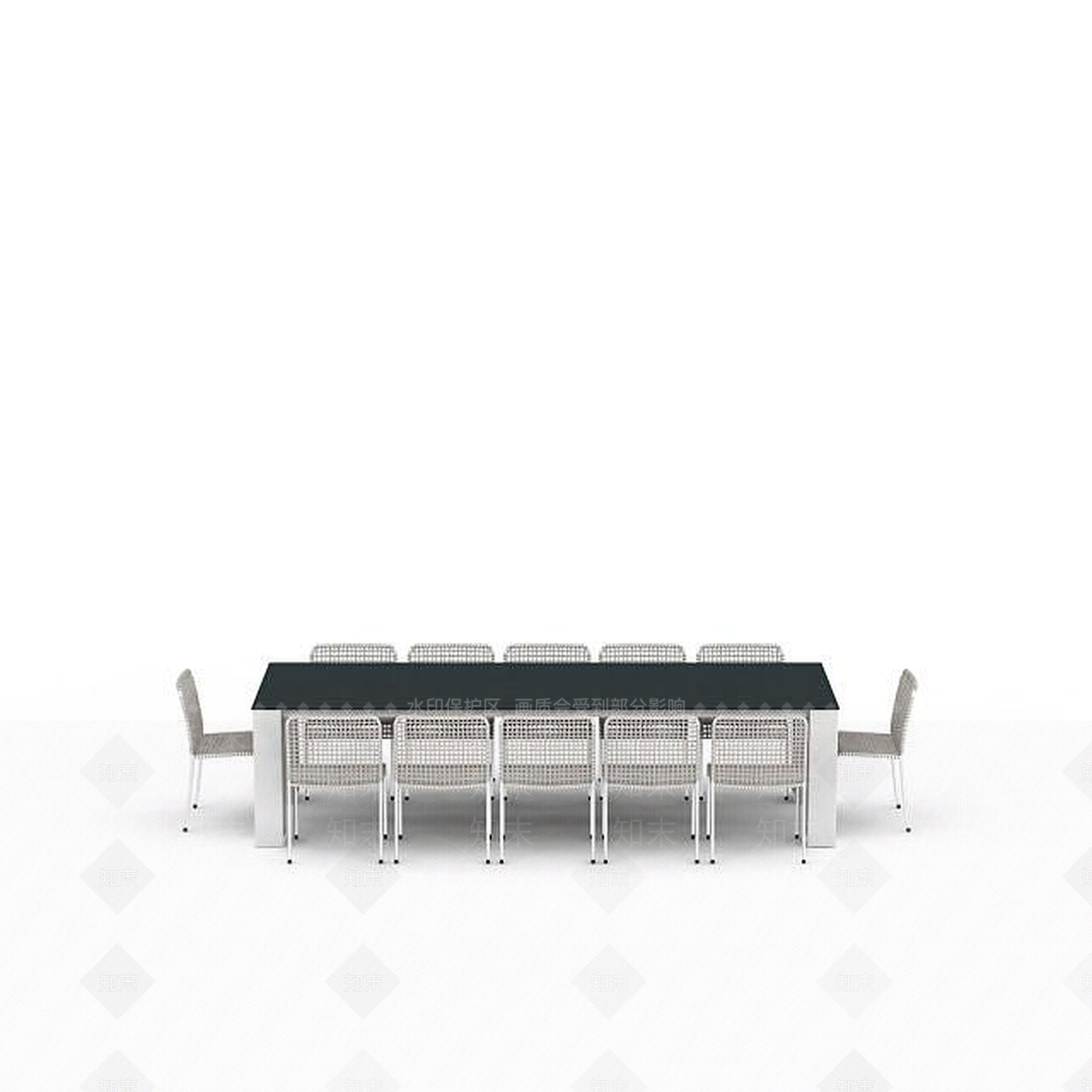 现代书桌椅3D模型下载【ID:1195277962】