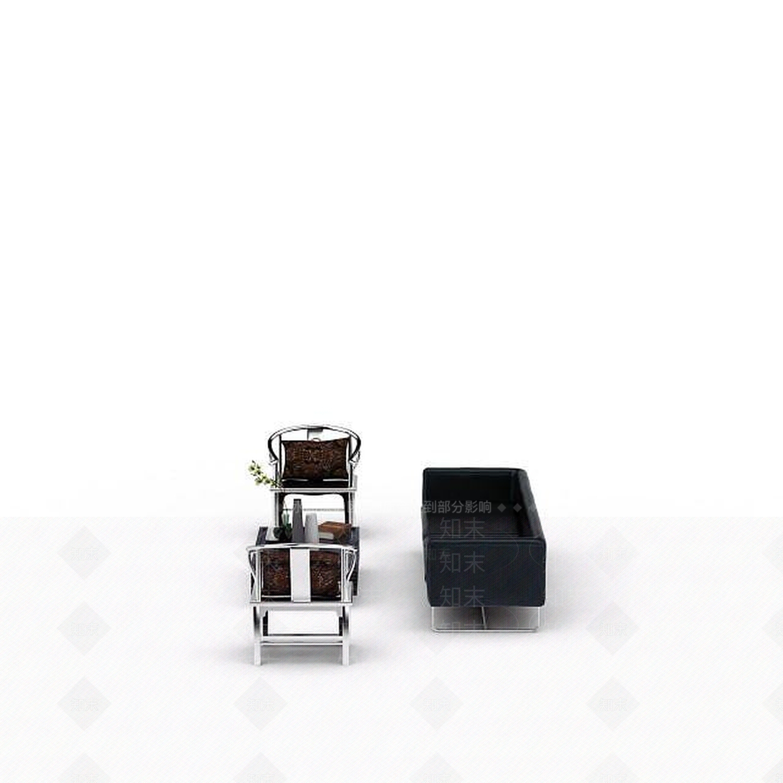 现代书桌椅3D模型下载【ID:1195279794】