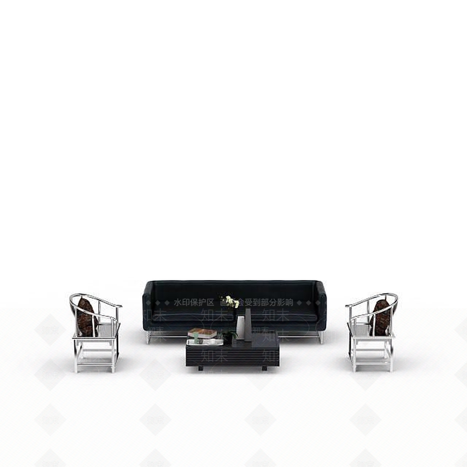 现代书桌椅3D模型下载【ID:1195279794】