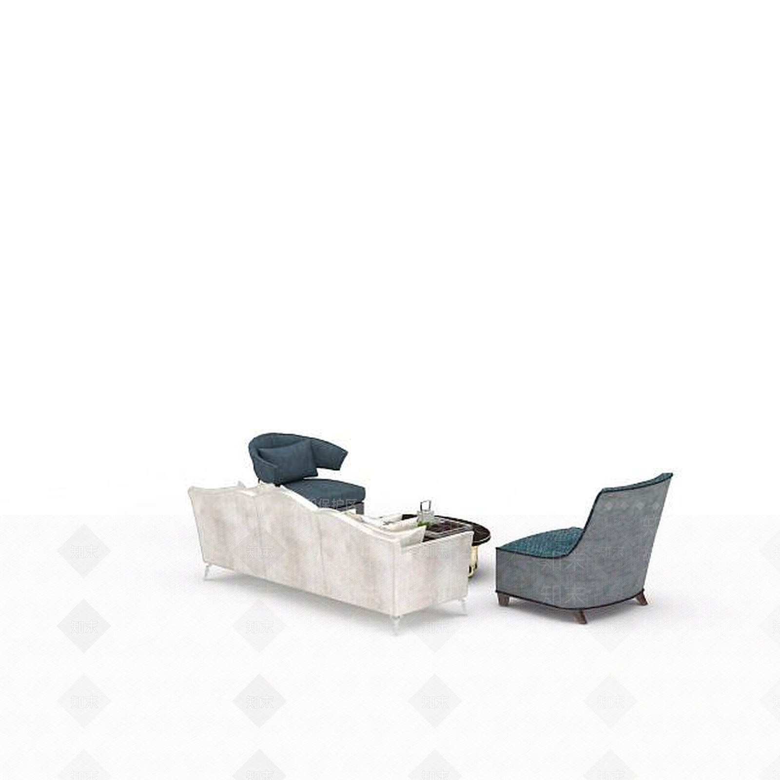 现代书桌椅3D模型下载【ID:1195279756】