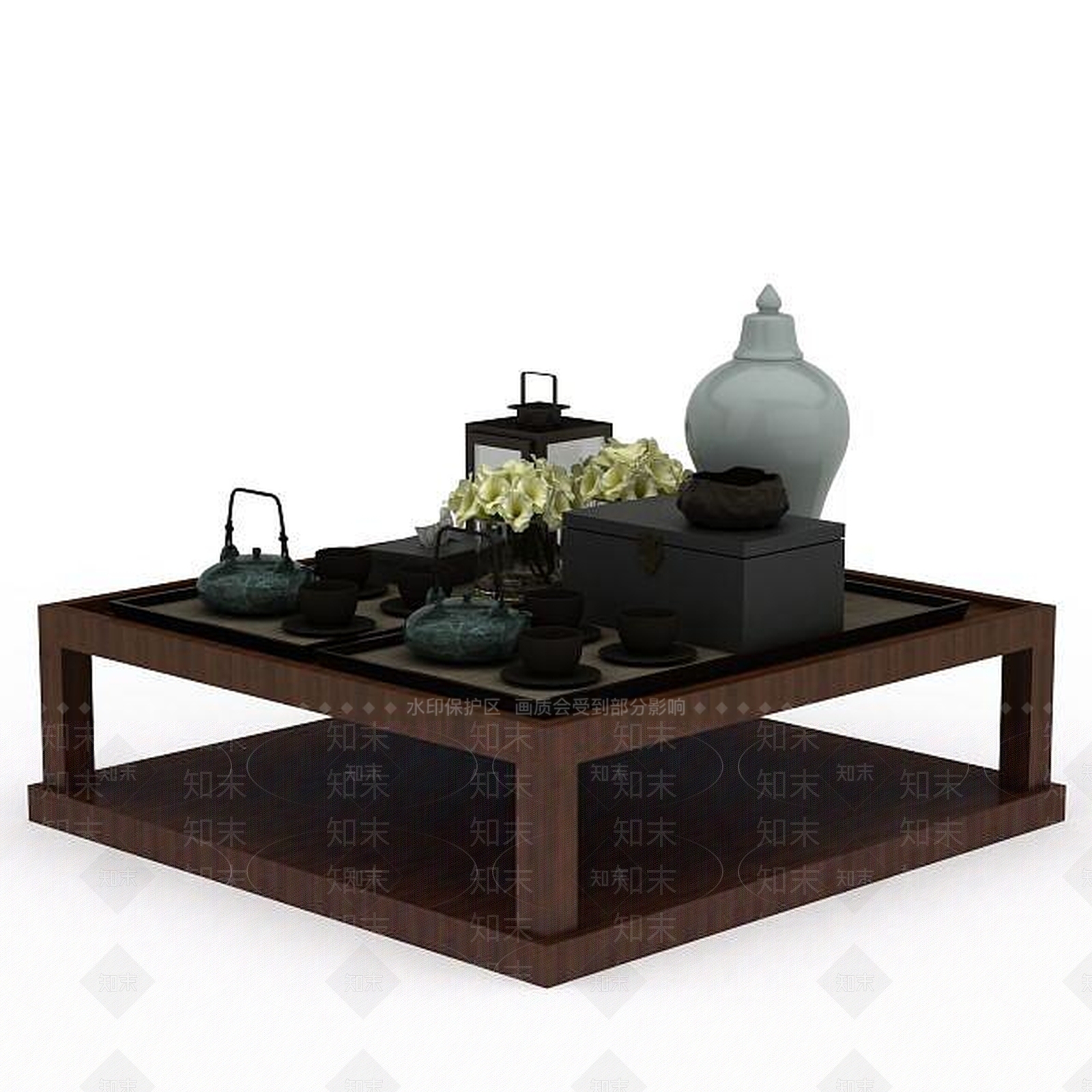 现代书桌椅3D模型下载【ID:1195279896】