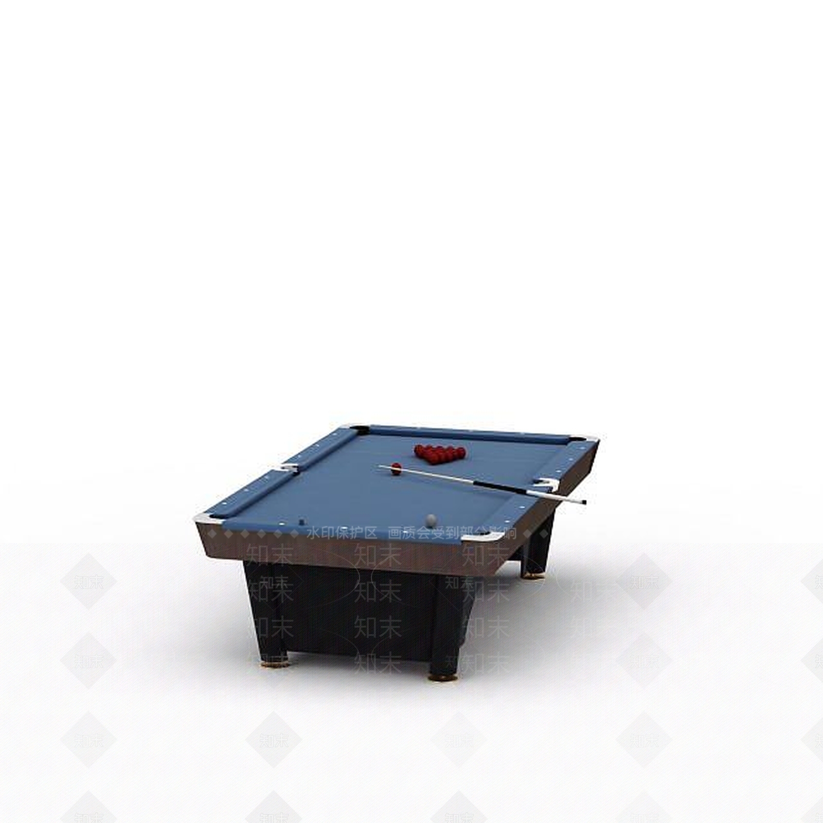 现代书桌椅3D模型下载【ID:1195280037】